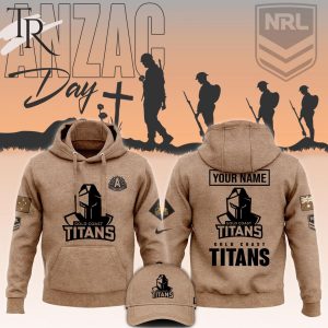 NRL Gold Coast Titans Anzac Round Unisex Hoodie, Longpants, Cap