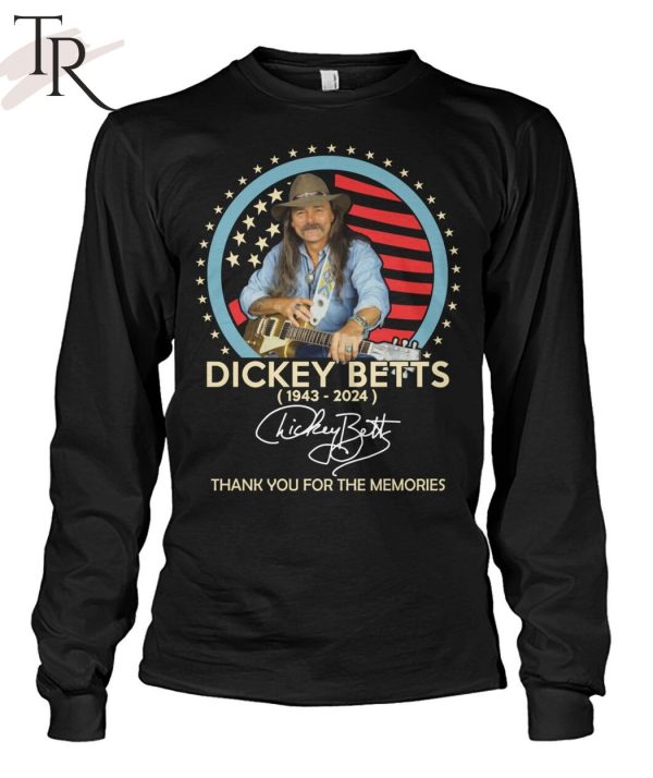 Dickey Betts 1943-2024 Signature Thank You For The Memories T-Shirt