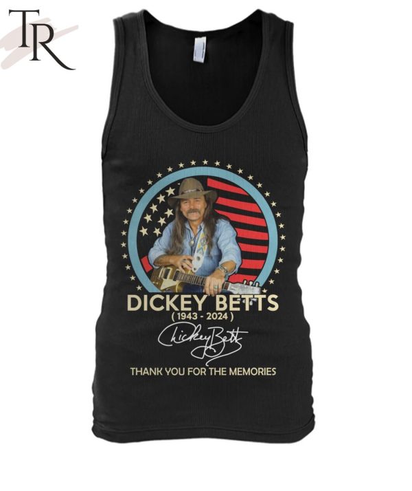 Dickey Betts 1943-2024 Signature Thank You For The Memories T-Shirt