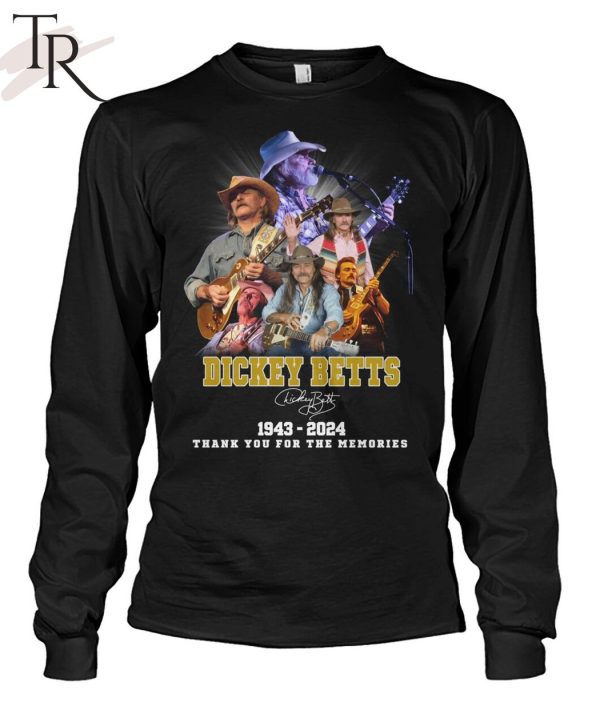 Dickey Betts 1943-2024 Thank You For The Memories T-Shirt