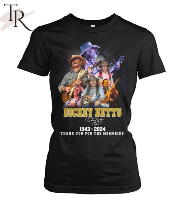 Dickey Betts 1943-2024 Thank You For The Memories T-Shirt