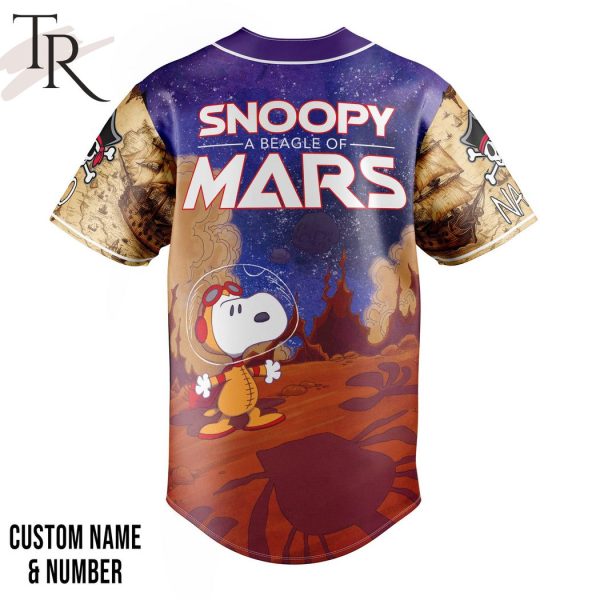 A Pirate’s Adventure Treasures of the Seven Seas Snoopy A Beagle Of Mars Custom Baseball Jersey