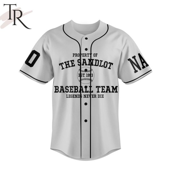 A Sandlot Legend The Great Hambino Hitting Homers Since 1962 Custom Baseball Jersey