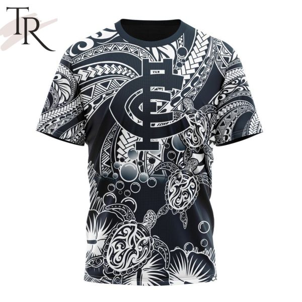 Personalized AFL Carlton Football Club Special Polynesian Design Hoodie