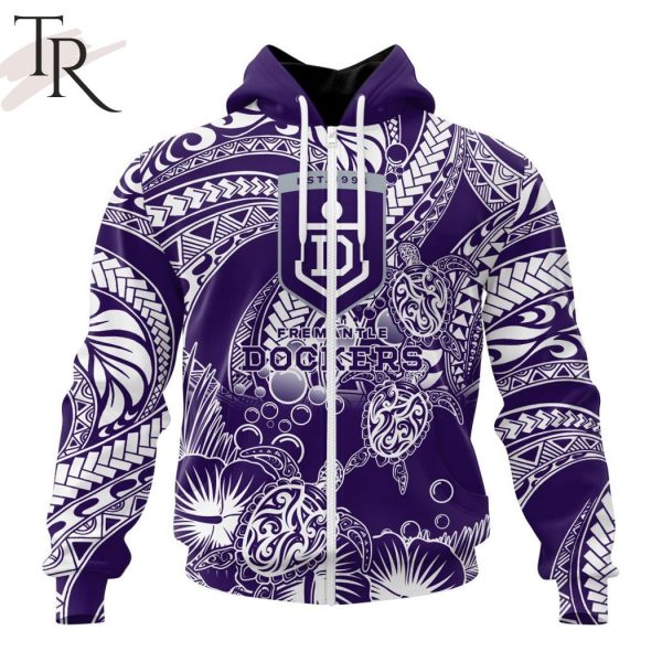 Personalized AFL Fremantle Dockers Special Polynesian Design Hoodie