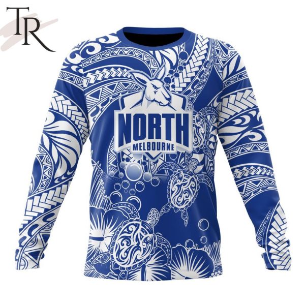 Personalized AFL North Melbourne Football Club Special Polynesian Design Hoodie