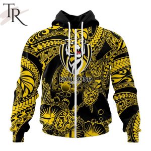 Personalized AFL Richmond Tigers Special Polynesian Design Hoodie