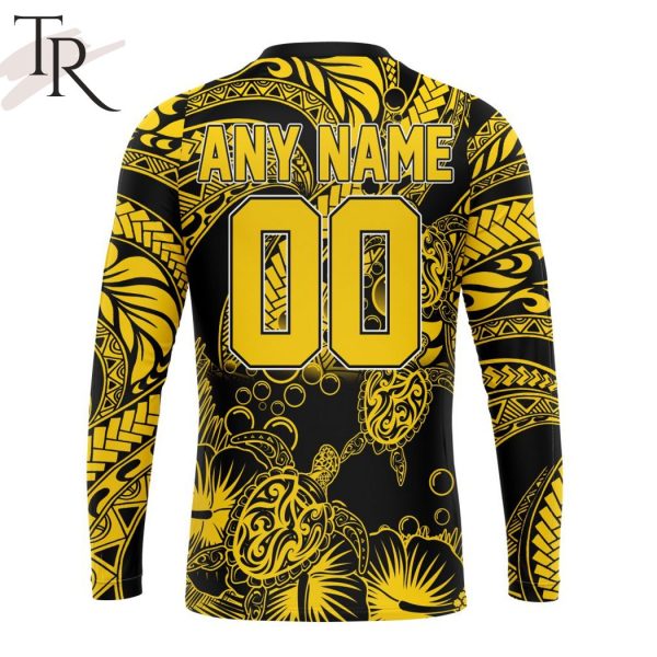 Personalized AFL Richmond Tigers Special Polynesian Design Hoodie