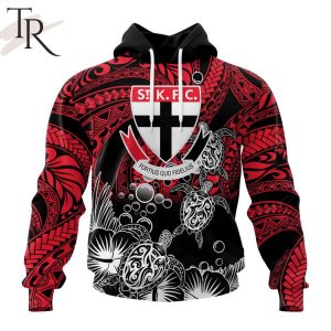 Personalized AFL St Kilda Football Club Special Polynesian Design Hoodie