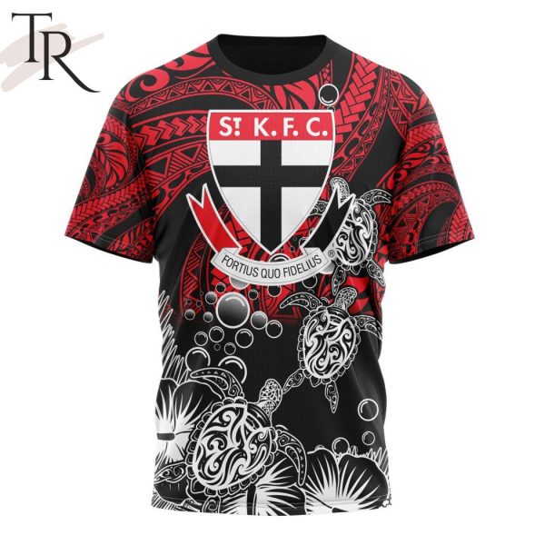 Personalized AFL St Kilda Football Club Special Polynesian Design Hoodie