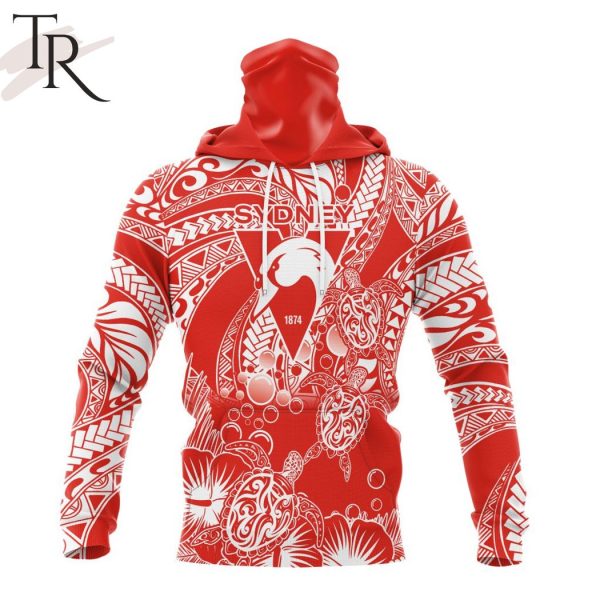 Personalized AFL Sydney Swans Special Polynesian Design Hoodie