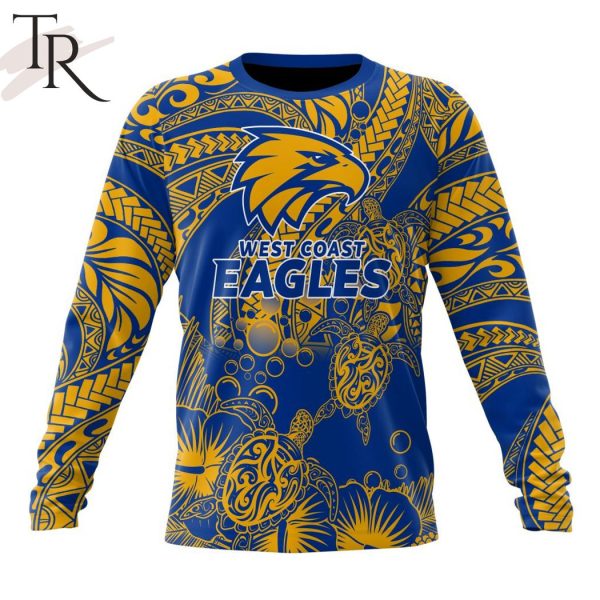 Personalized AFL West Coast Eagles Special Polynesian Design Hoodie