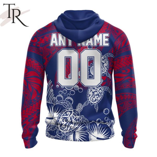 Personalized AFL Western Bulldogs Special Polynesian Design Hoodie