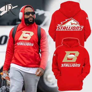 Birmingham Stallions UFL Hoodie – Red