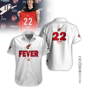 Indiana Fever 2024 Caitlin Clark Hawaiian Shirt – White