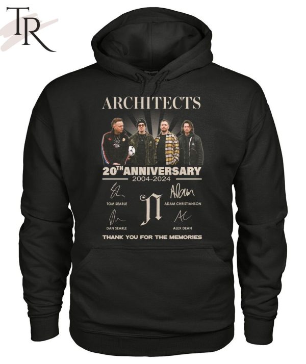 Architects 20th Anniversary 2004-2024 Thank You For The Memories T-Shirt