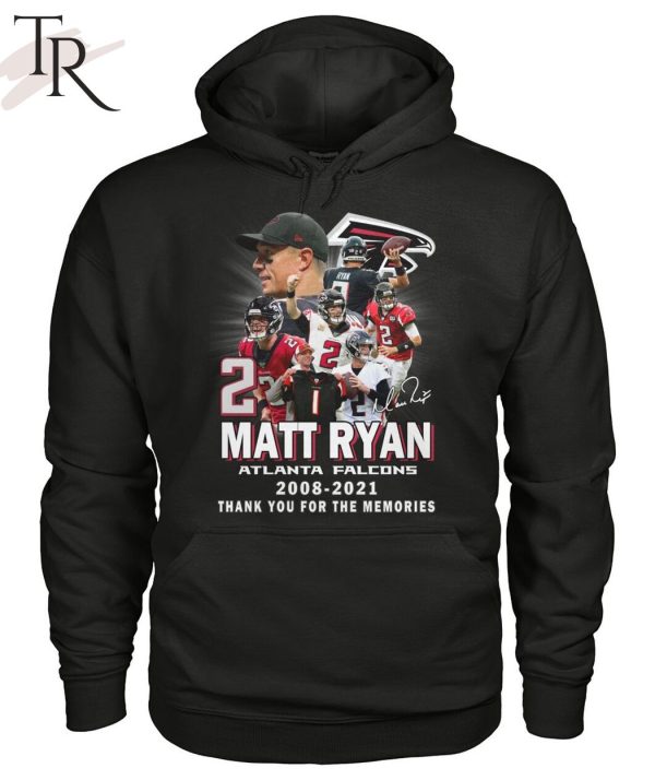 Matt Ryan Atlanta Falcons 2008-2021 Thank You For The Memories T-Shirt