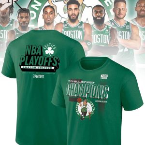 Boston Celtics 2024 Atlantic Division Champions Kelly Green T-Shirt