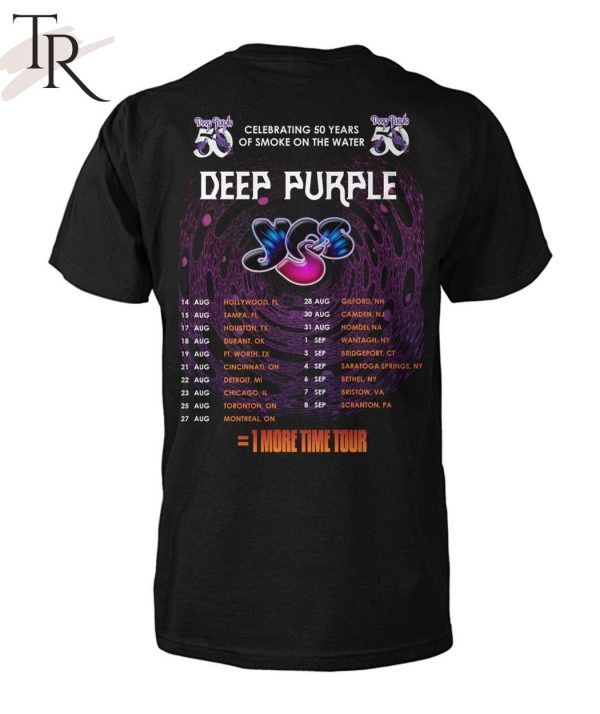 Deep Purple Celebrating 50 Years Of Smoke On The Water 1 More Time Tour T-Shirt