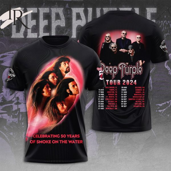 Celebrating 50 Years Of Smoke On The Water Deep Purple Tour 2024 Hoodie