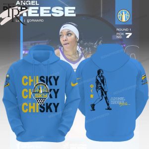 Chicago Sky Angel Reese Chisky Hoodie – Blue