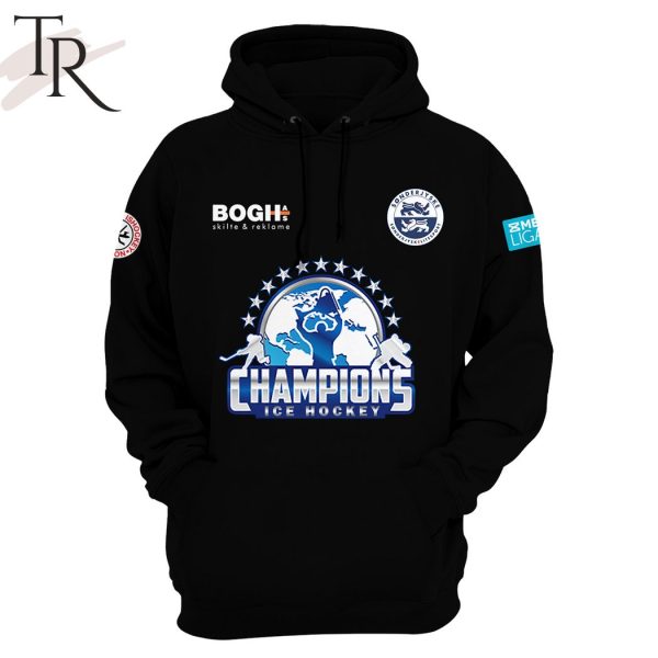 Sonderjyske Ishockey Champions 2024 Hoodie – Black