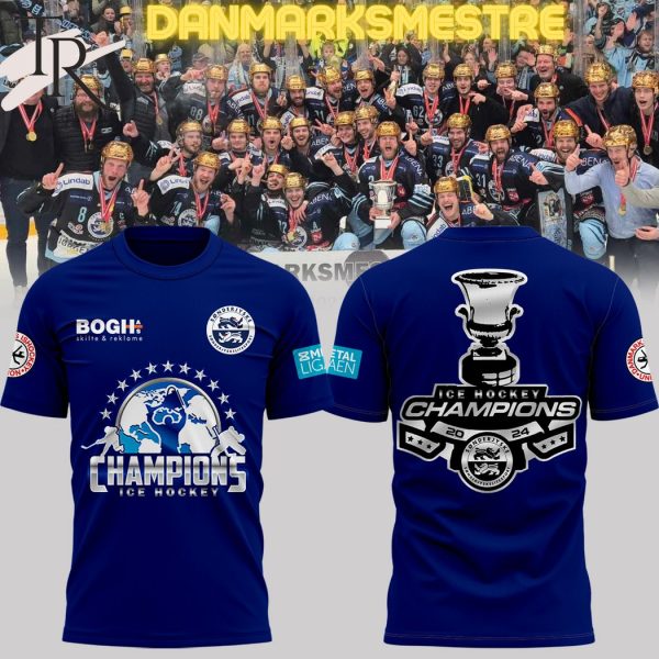 Sonderjyske Ishockey Champions 2024 Hoodie – Navy