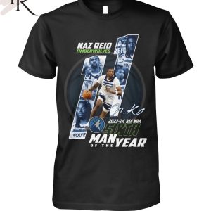 Naz Reid Timberwolves 2023-24 Kia NBA Sixth Man Of The Year T-Shirt