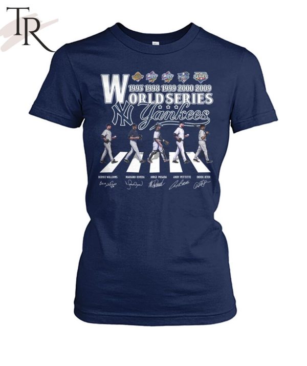 New York Yankees World Series 1995 1998 1999 2000 2009 T-Shirt