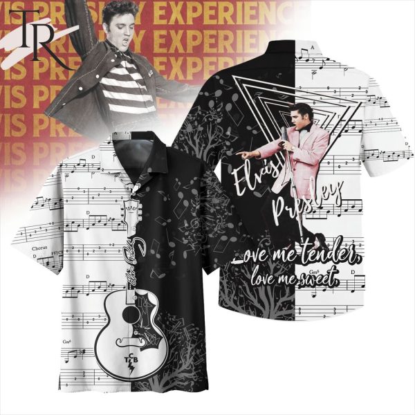 Elvis Presley Love Me Tender Love Me Sweet Hawaiian Shirt