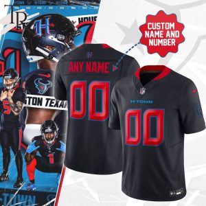 Custom Name & Number Houston Texans 2nd Alternate Game Jersey