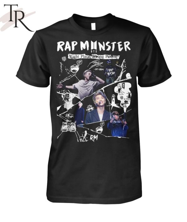 Rap Monster BTS Right Place, Wrong Person T-Shirt