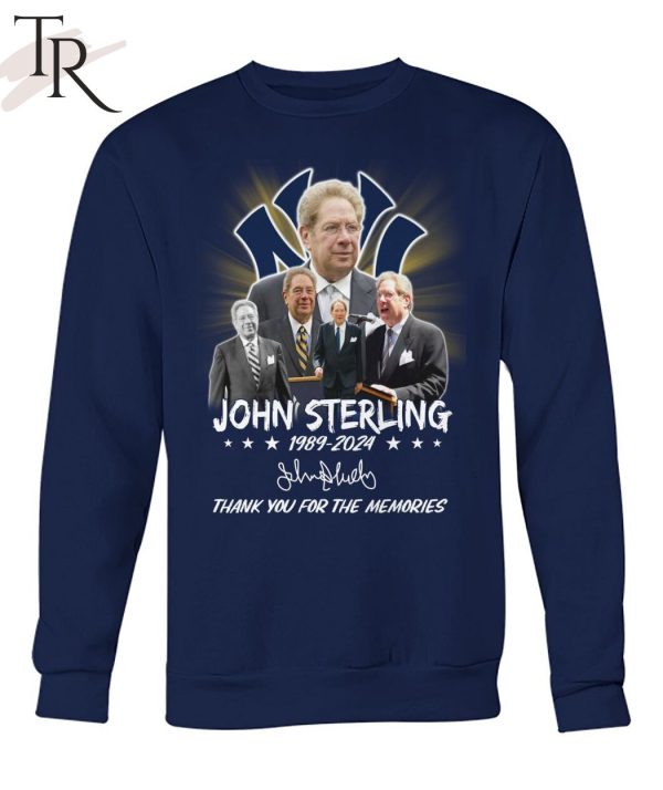 John Sterling 1989-2024 Thank You For The Memories T-Shirt