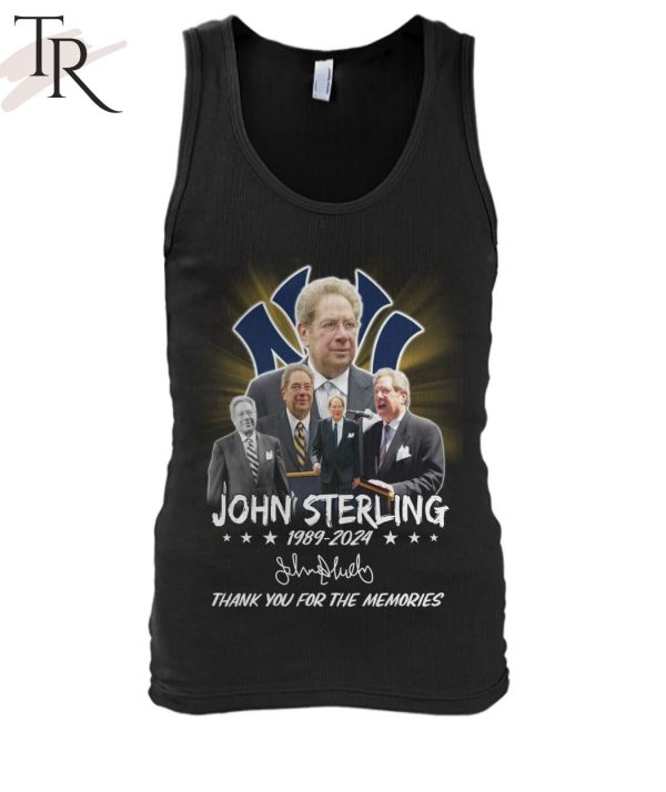 John Sterling 1989-2024 Thank You For The Memories T-Shirt