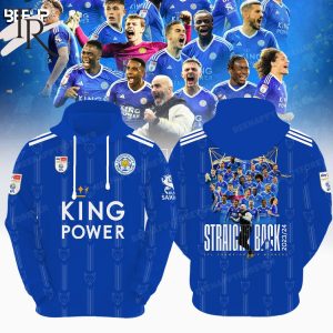 Leicester City Straight Back EFL 23-24 Championship Winners Hoodie – Blue