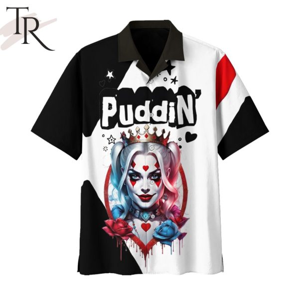 Puddin Prey For Gotham Harley Quinn Egg Sanwich Mind Over Mayhem Hawaiian Shirt