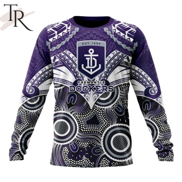 AFL Fremantle Dockers Special Indigenous Mix Polynesian Design Hoodie