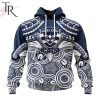 AFL Gold Coast Suns Special Indigenous Mix Polynesian Design Hoodie