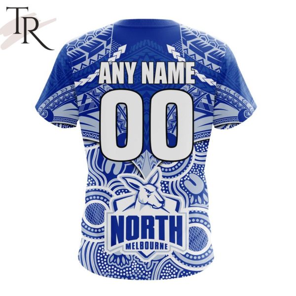 AFL North Melbourne Football Club Special Indigenous Mix Polynesian Design Hoodie