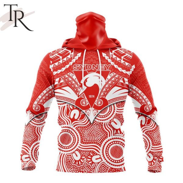 AFL Sydney Swans Special Indigenous Mix Polynesian Design Hoodie