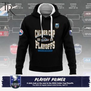 AHL Cleveland Monsters 2024 Calder Cup Playoffs Hoodie, Cap – Black
