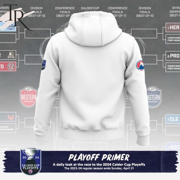 AHL Grand Rapids Griffins 2024 Calder Cup Playoffs Hoodie, Cap – White