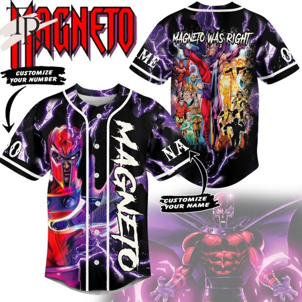 Magneto Was Right Custom Baseball Jersey