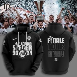 SK Sturm Graz Samma Sieger 2024 Cup Finale Tour Hoodie – Black