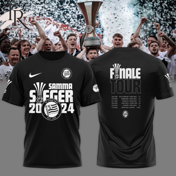 SK Sturm Graz Samma Sieger 2024 Cup Finale Tour Hoodie – Black