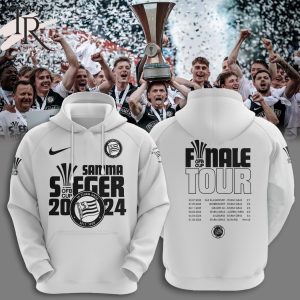 SK Sturm Graz Samma Sieger 2024 Cup Finale Tour Hoodie – White