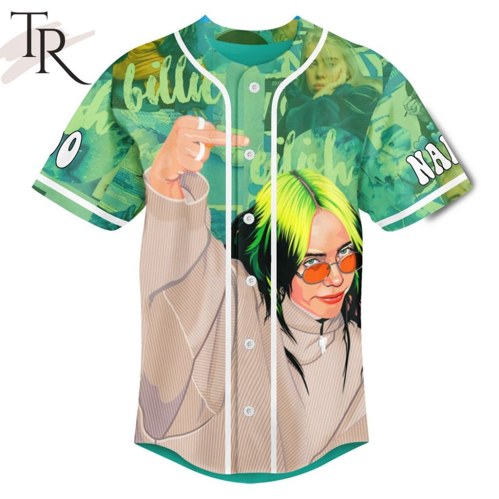 Billie Eilish I'm Remarkable Custom Baseball Jersey - Torunstyle