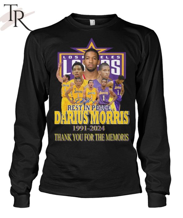 Rest In Peace Darius Morris 1991-2024 Thank You For The Memories T-Shirt
