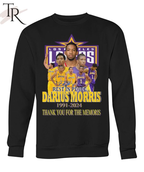 Rest In Peace Darius Morris 1991-2024 Thank You For The Memories T-Shirt
