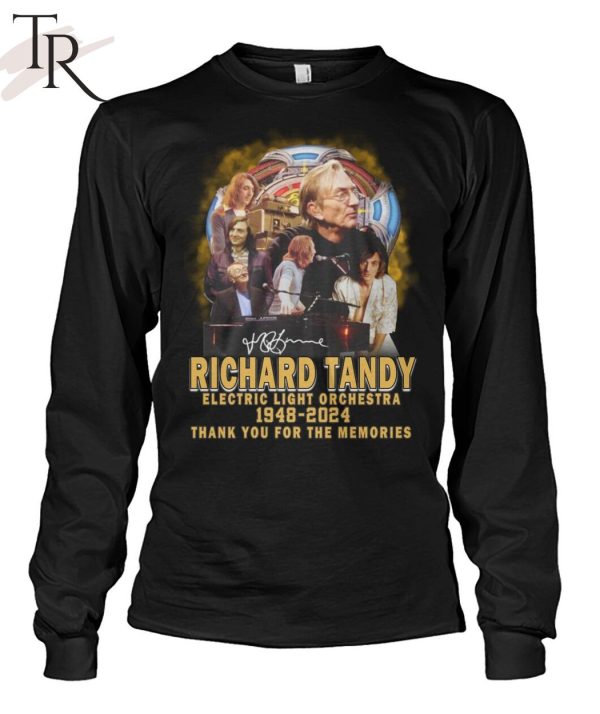 Richard Tandy Electric Light Orchestra 1948-2024 Thank You For The Memories T-Shirt